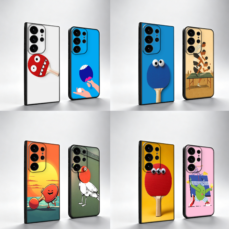 Table Tennis Cartoon - New Table Tennis Cartoon Phone Case