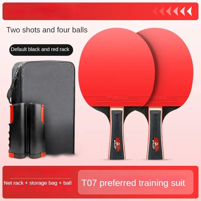 Table Tennis Net Set - Training Entertainment 2 Rackets and Net