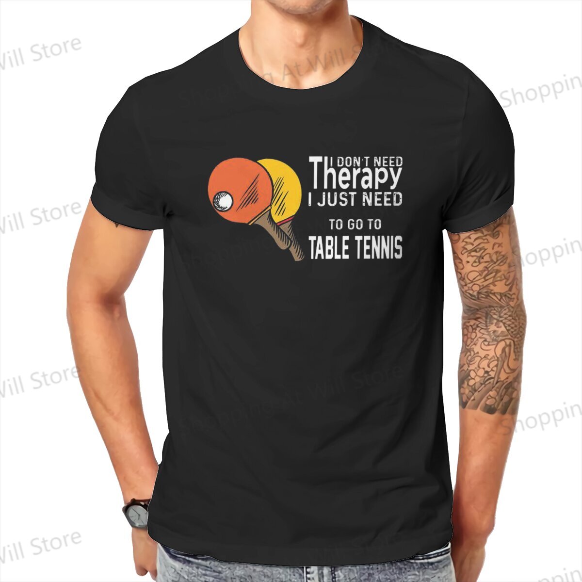 Table Tennis Xu Xin - Tops 100% Cotton Leisure Sports Table