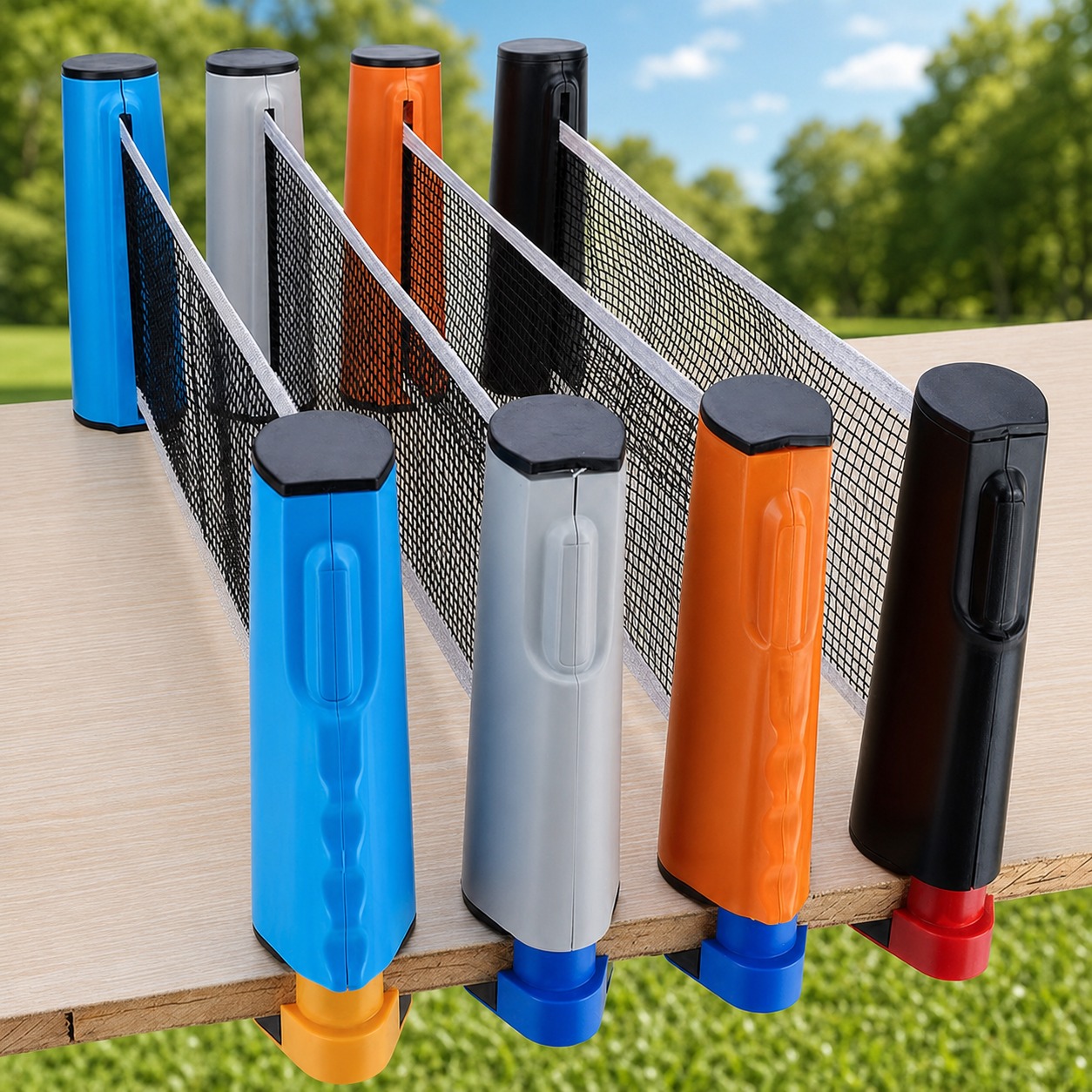 Table Tennis Net Set - New Upgraded Thickened Retractable Table Tennis