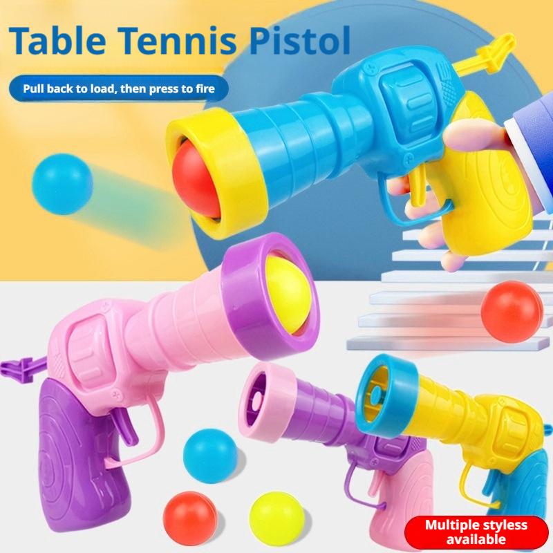Table Tennis Gun - Table Tennis Pistol Toy Gun For