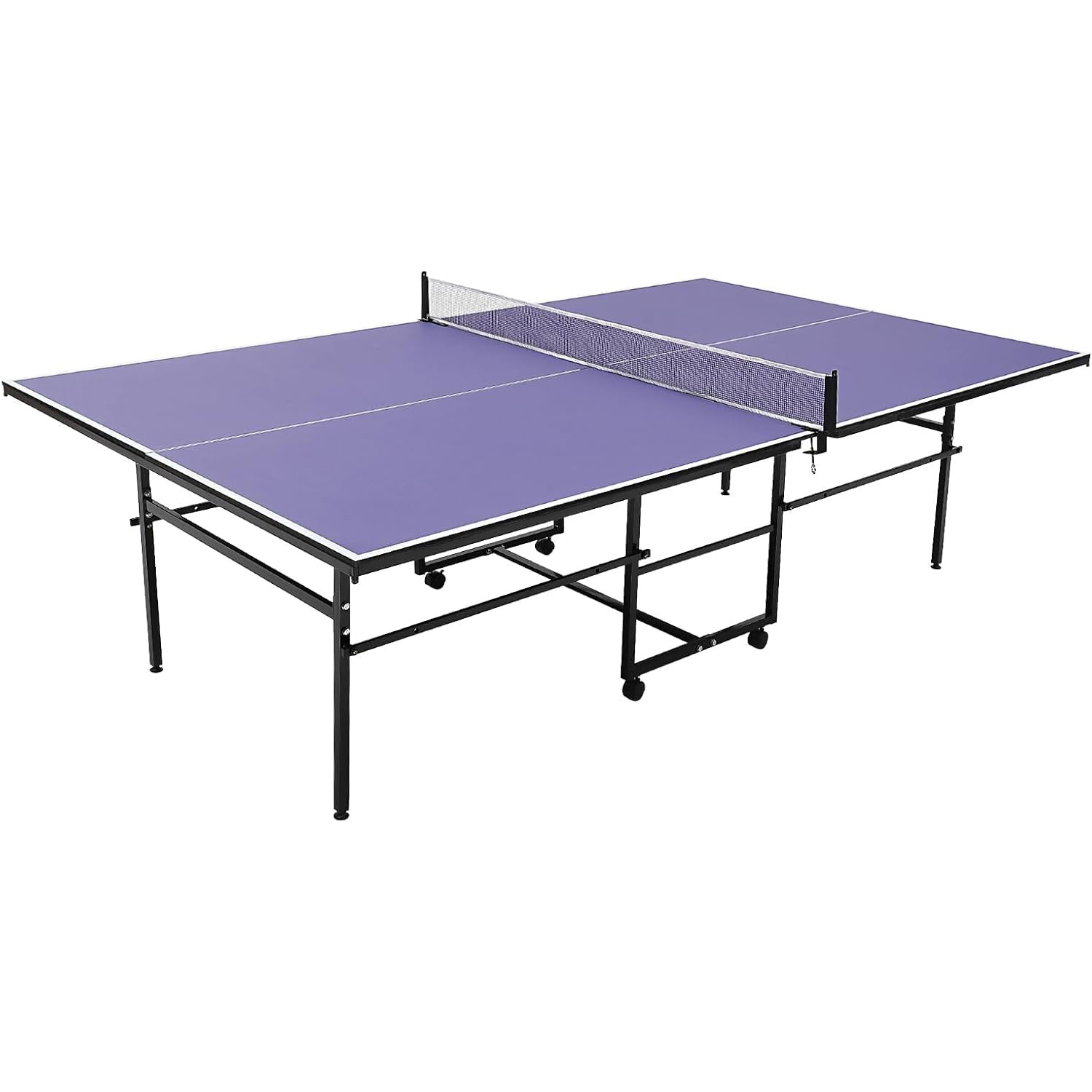8 ft Portable Ping Pong Table， - Table Tennis Net Set review and price